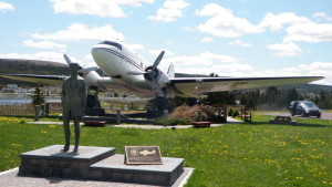Amelia Earhart monument in Harbour Grace.