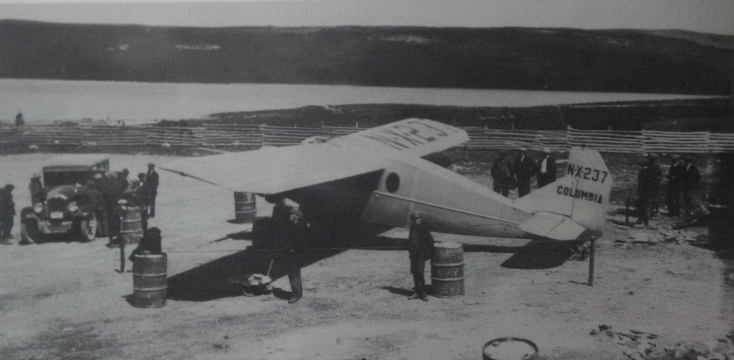 Boyd and Conners with the Columbia in Harbour Grace in September 1930. Parsons and Bowman 1983, 66.